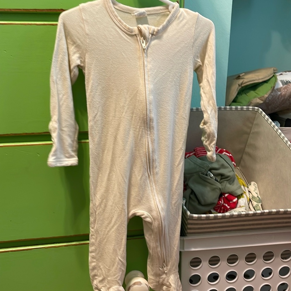 Baby bamboo footed pajamas